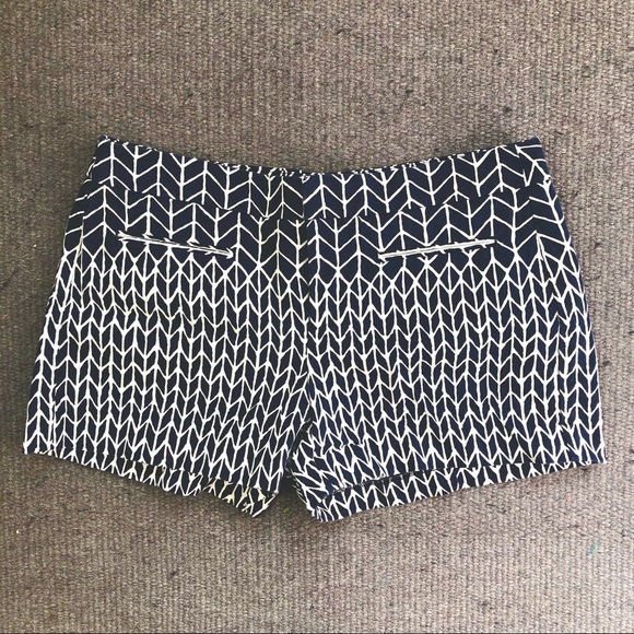 Gap canvas chino shorts herringbone navy size 4 - Picture 1 of 9